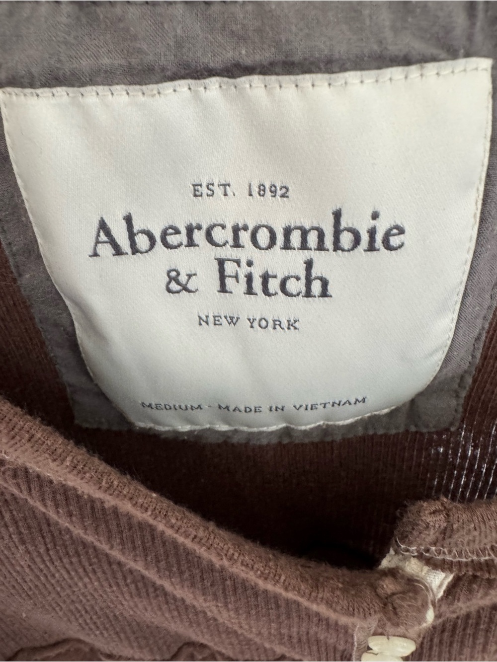 Abercrombie & Fitch Brown Ribbed Long-Sleeve Scoop Tunic - Picture 3 of 3